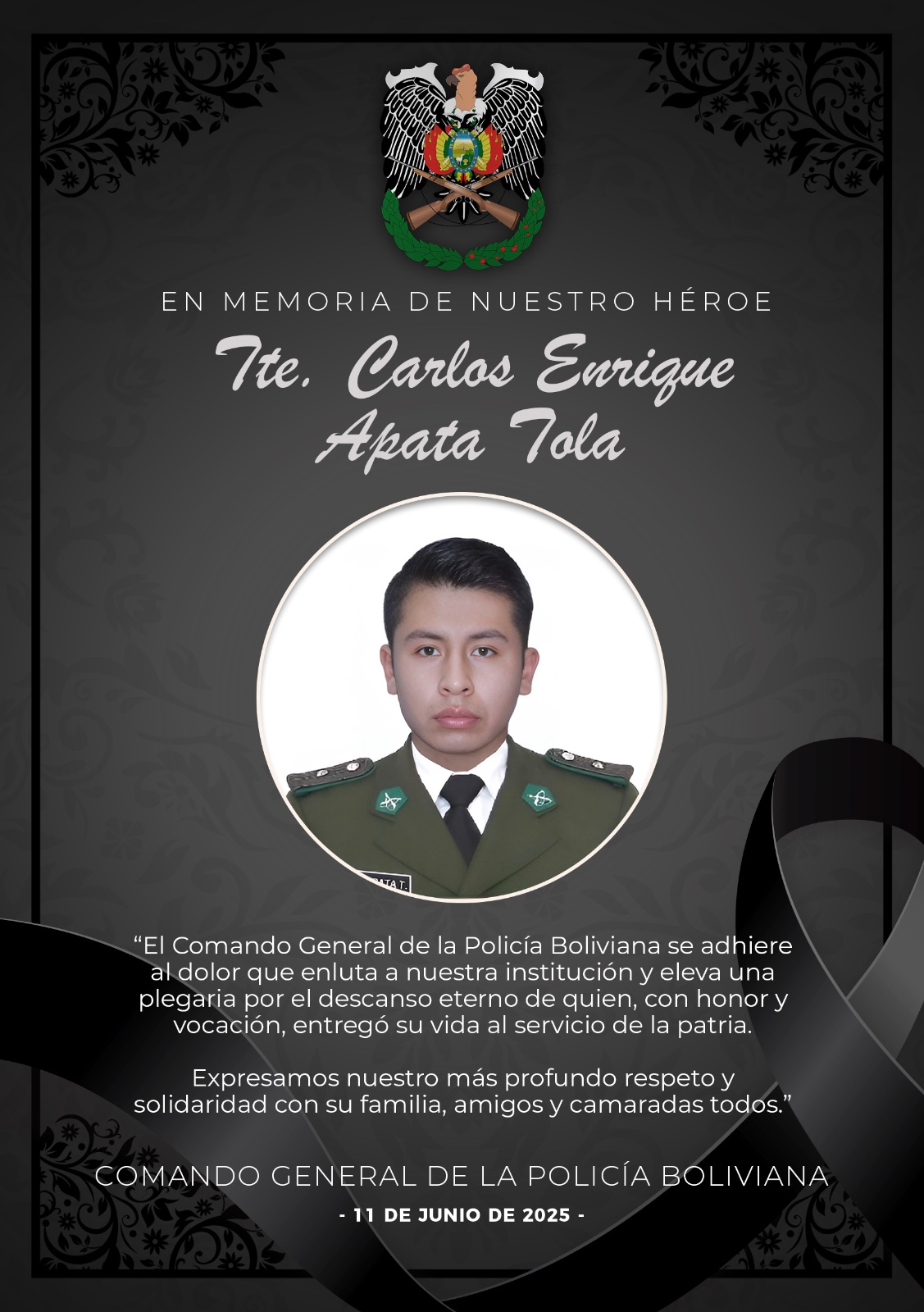 CONDOLENCIAS